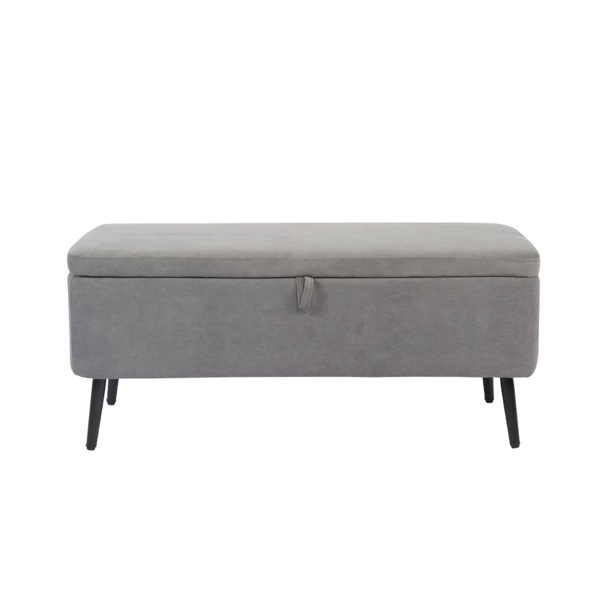 Baul-Maison-tapizado-microfibra-gris-49x110x40-cm-frontal