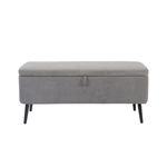 Baul-Maison-tapizado-microfibra-gris-49x110x40-cm-frontal