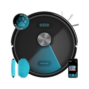 Robot aspirador Cecotec Conga M70 20000Pa navegación láser WiFi negro