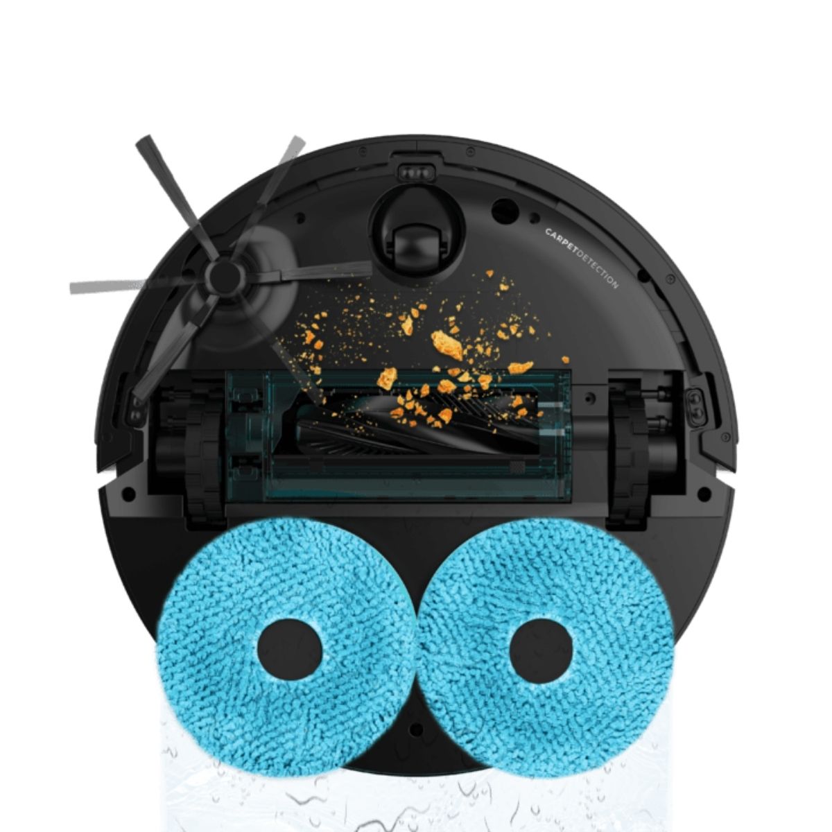 Robot-aspirador-Cecotec-Conga-X70-15000Pa-4-en-1-base-autovaciado-WiFi-negro-cepillo