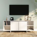 Mueble-TV-Dahl-2-puertas---4-compartimentos-blanco-40x130x35-cm--