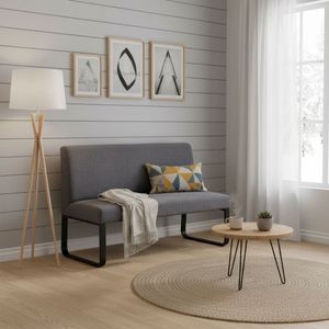 Banco Share con respaldo acolchado 84x140x63 cm