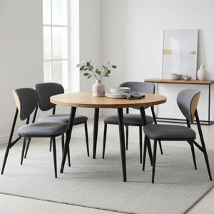 Pack de 4 sillas Moon respaldo curvado 82,5x49x66 cm