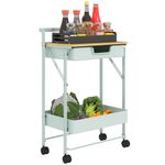 Carrito-auxiliar-Marcela-Homcom-2-niveles-turquesa-68x45x295-cm-