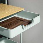 Carrito-auxiliar-Marcela-Homcom-2-niveles-turquesa-68x45x295-cm-
