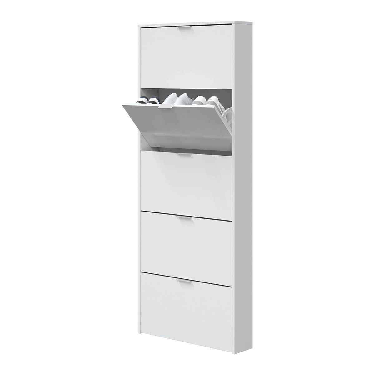 Zapatero-Maelys-5-puertas-blanco-brillo-180x70x17-cm