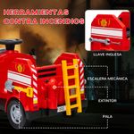 Coche-electrico-infantil-Camion-de-bomberos-Aiyaplay-12V--3A-sirena---accesorios-rojo-52x86x49-cm-