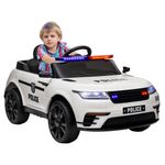 Coche-electrico-infantil-Coche-de-policia-Aiyaplay-12V--3A-blanco-50x66x112-cm-