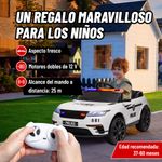 Coche-electrico-infantil-Coche-de-policia-Aiyaplay-12V--3A-blanco-50x66x112-cm-