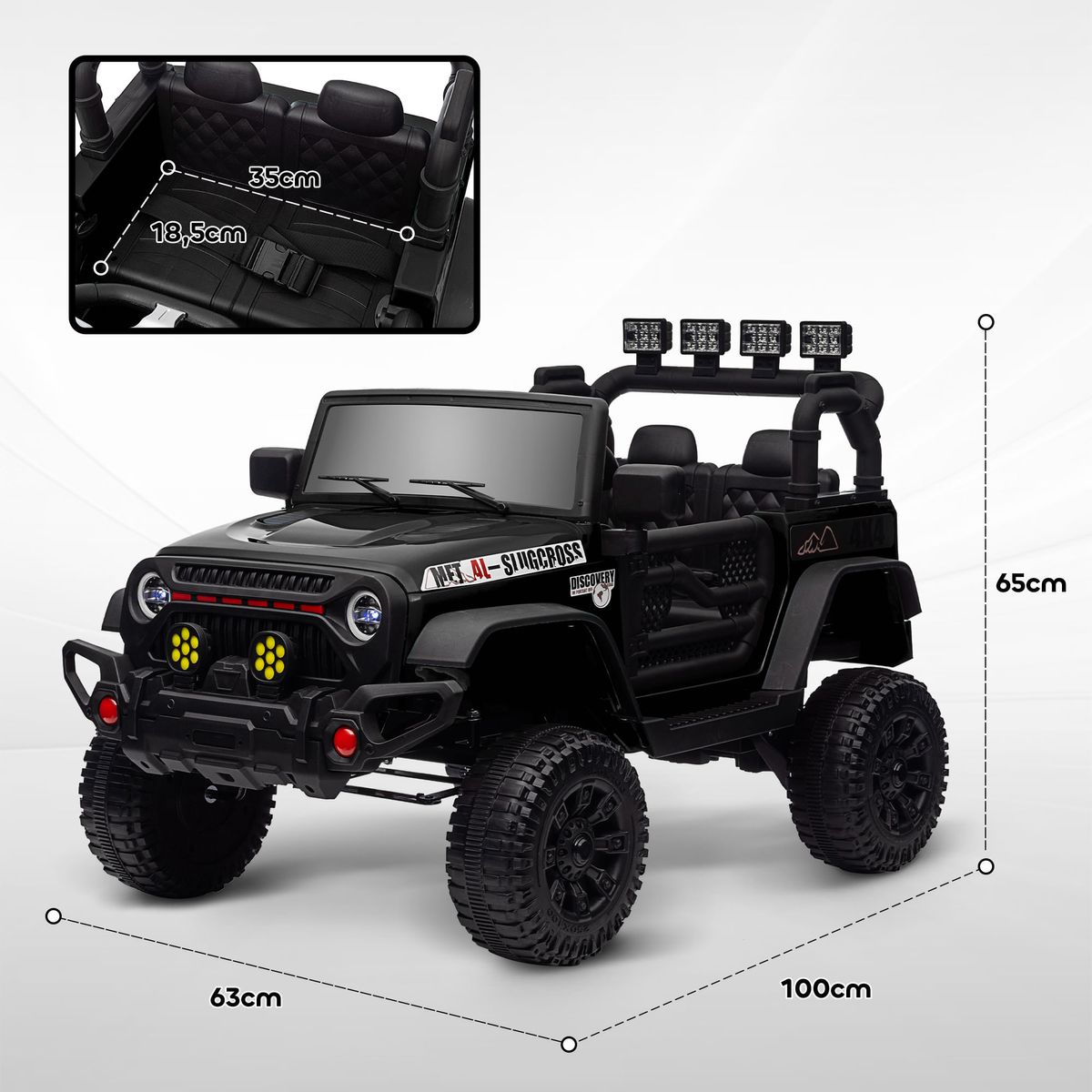 Coche-electrico-infantil-Safari-Aiyaplay-12V--3A---control-remoto-negro-65x63x100-cm-