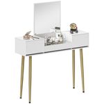 Tocador-Gloria-Homcom-1-espejo---3-cajones-blanco-dorado-1305x1055x30-cm-