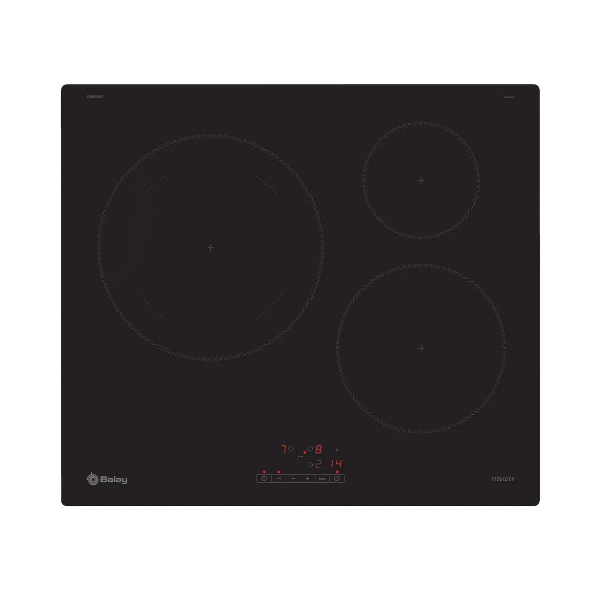Placa-de-induccion-Balay-3EB865ERS-4600W-3-fuegos-negro-60-cm-