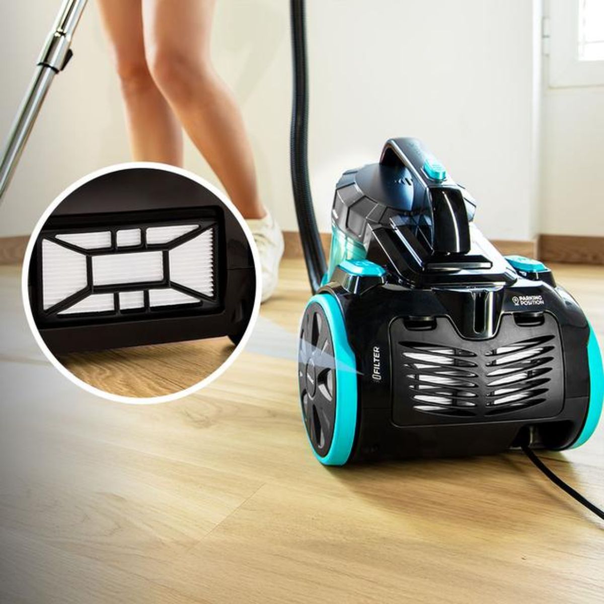 Aspirador-de-trineo-Conga-Powerbag-2000-Compact-Plus-800W-2L-negro-