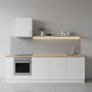 Mueble alto Kira módulo 1 puerta blanco 40 cm