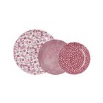 Vajilla-Aquilea-Bidasoa-12-piezas-4-servicios-porcelana-rosa-fondo-blanco