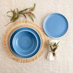Vajilla-Moana-Bidasoa-12-piezas-4-servicios-borde-pintado-azul