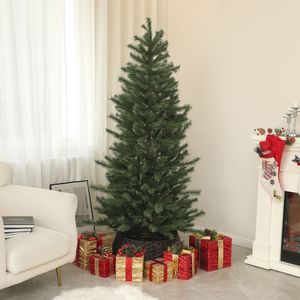 Árbol de Navidad Homcom 793 ramas con soporte verde Ø123x210 cm