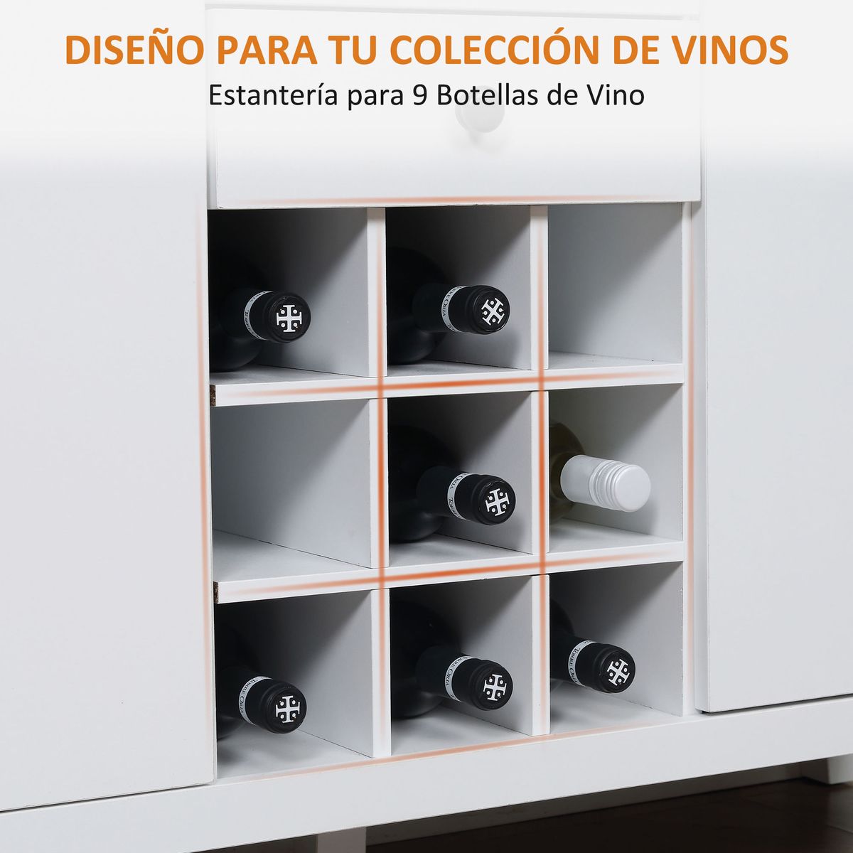 Aparador-Amareto-Homcom-botellero