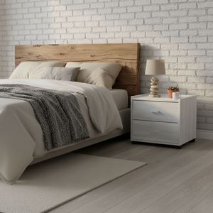 Mesita de noche Boreal 2 cajones 43,5x43x40 cm