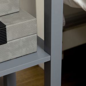 Mesa auxiliar Ronneo Homcom con cajón y estante 75x30x30 cm