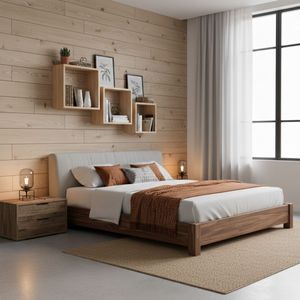 Set de 3 estantes Fixy de pared diseño cúbico