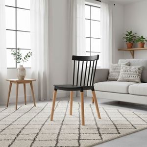 Silla de comedor Sicilia XS-P23 patas de madera 86,5x46,5x47 cm