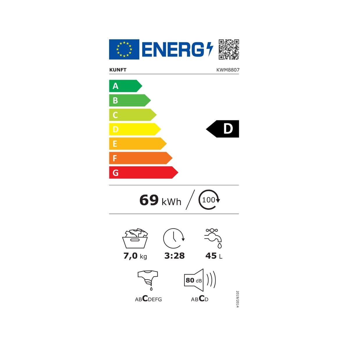 Lavadora-Kunft-KWM8807-eficiencia-energetica
