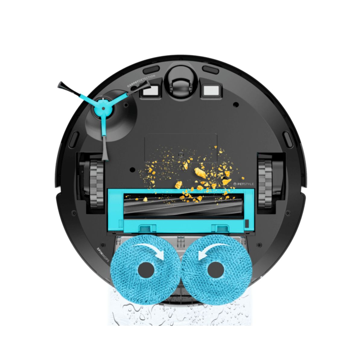 Robot-aspirador-Cecotec-Conga-9990-AI-Spin-Revolution-Ultra-Power-Home-1000Pa-IA---base-autovaciado-negro