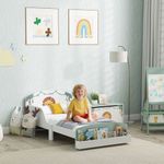 Cama-infantil-Play-Aiyaplay-anticaidas---estante-blanco-verde-60x150-cm-