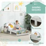 Cama-infantil-Play-Aiyaplay-anticaidas---estante-blanco-verde-60x150-cm-