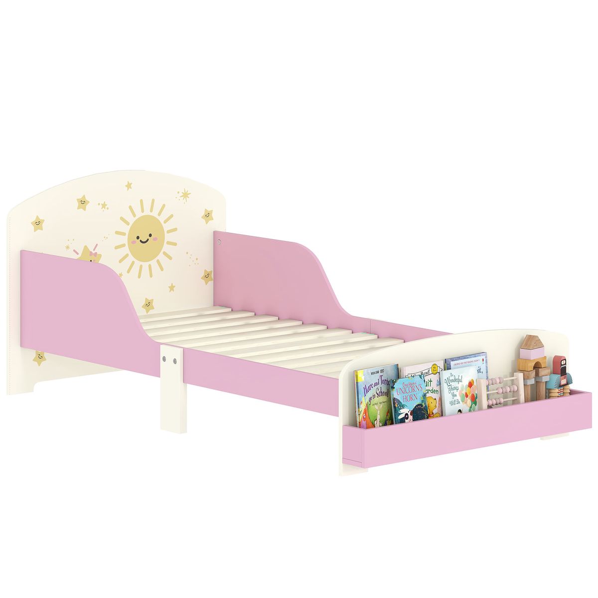 Cama-infantil-Play-Aiyaplay-anticaidas---estante-blanco-rosa-60x150-cm-