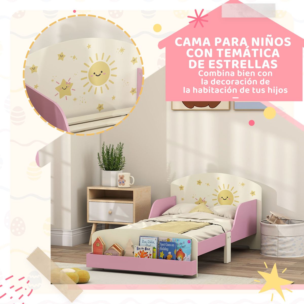Cama-infantil-Play-Aiyaplay-anticaidas---estante-blanco-rosa-60x150-cm-