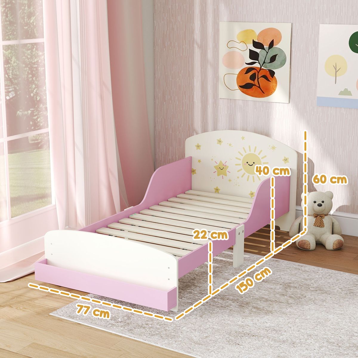 Cama-infantil-Play-Aiyaplay-anticaidas---estante-blanco-rosa-60x150-cm-