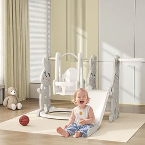 Tobogán infantil Bunny Aiyaplay 4 en 1 +18M 107x147,5x160 cm