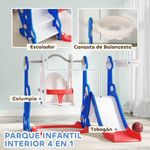 Parque-infantil-Rocket-Aiyaplay-4-en-1-columpio---tobogan---canasta-rojo-azul-107x1475x160-cm-