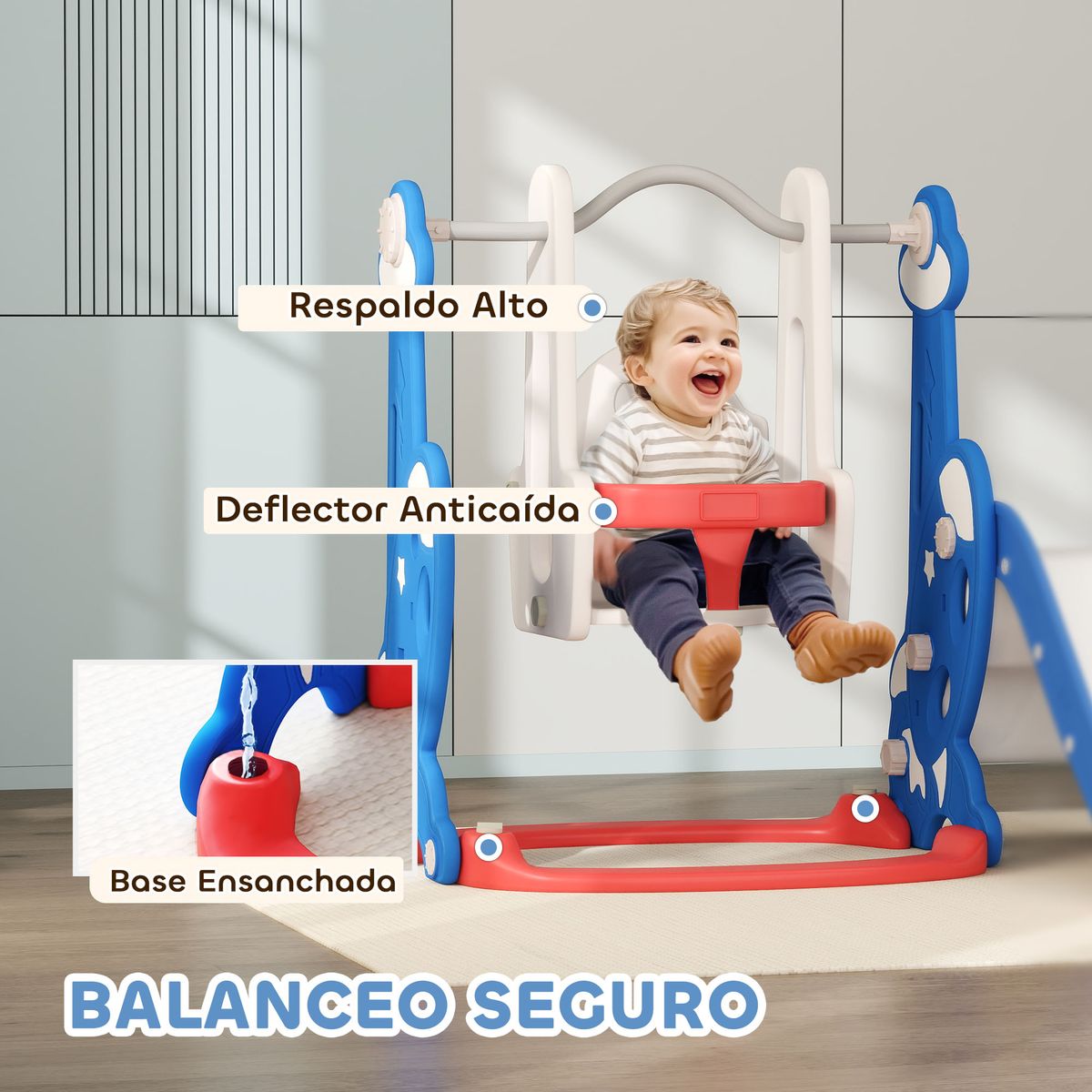 Parque-infantil-Rocket-Aiyaplay-4-en-1-columpio---tobogan---canasta-rojo-azul-107x1475x160-cm-