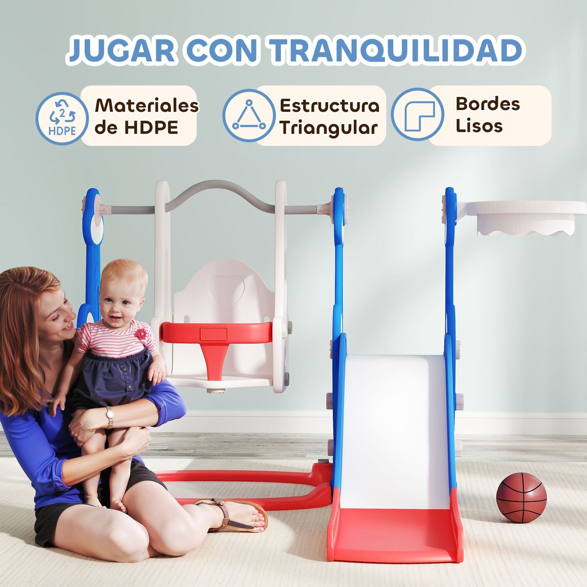 Parque-infantil-Rocket-Aiyaplay-4-en-1-columpio---tobogan---canasta-rojo-azul-107x1475x160-cm-