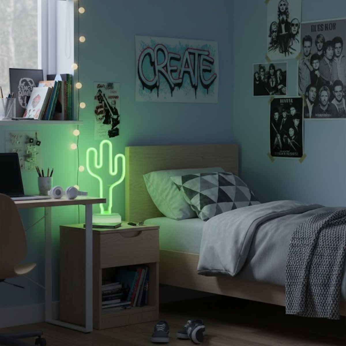 Lampara-de-neon-ambientada-dormitorio