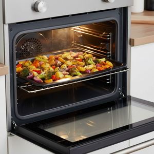 Bandeja de horno Glide Pyrex antiadherente metal negro
