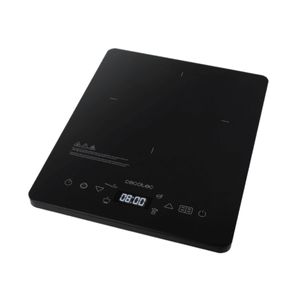 Placa de inducción portátil Cecotec Full Crystal Onyx 2000W 20 niveles 4 programas negro