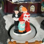 Decoracion-navideña-Coro-Homcom-luces-LED---giratorio-multicolor-15x13-cm
