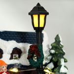 Decoracion-navideña-Coro-Homcom-luces-LED---giratorio-multicolor-15x13-cm