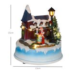 Decoracion-navideña-Coro-Homcom-luces-LED---giratorio-multicolor-15x13-cm