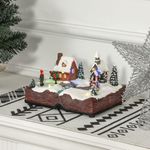 Decoracion-navideña-Pueblo-Homcom-luces-LED-multicolor-15x23x18-cm-
