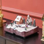 Decoracion-navideña-Pueblo-Homcom-luces-LED-multicolor-15x23x18-cm-