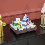 Decoracion-navideña-Pueblo-Homcom-luces-LED-multicolor-15x23x18-cm-