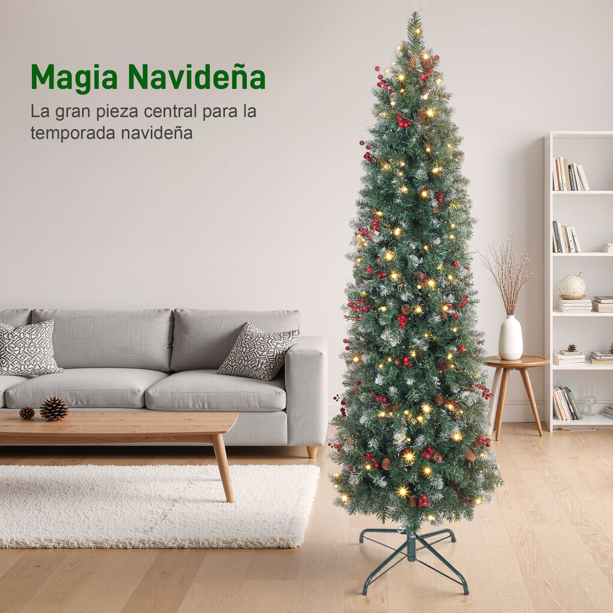 Arbol-de-Navidad-Homcom-con-luces-LED-7-modos-de-iluminacion-verde-