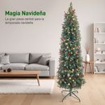 Arbol-de-Navidad-Homcom-con-luces-LED-7-modos-de-iluminacion-verde-