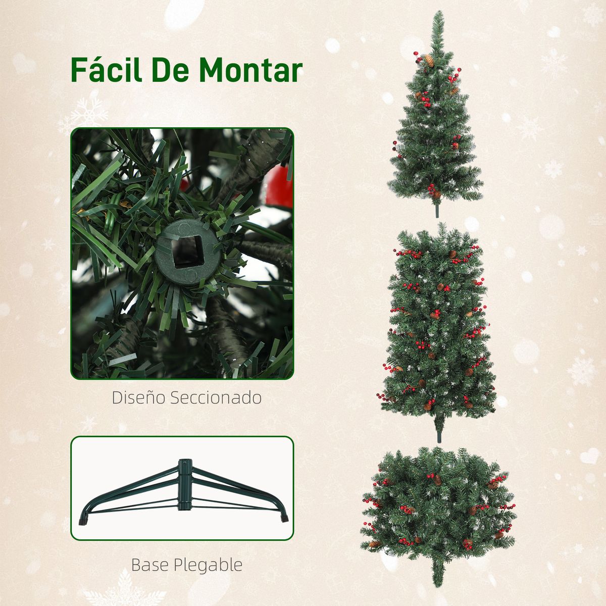Arbol-de-Navidad-Homcom-con-luces-LED-7-modos-de-iluminacion-verde-