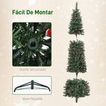 Arbol-de-Navidad-Homcom-con-luces-LED-7-modos-de-iluminacion-verde-